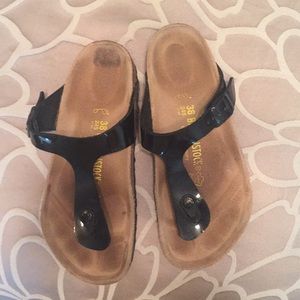 Birkenstock black thong sandal